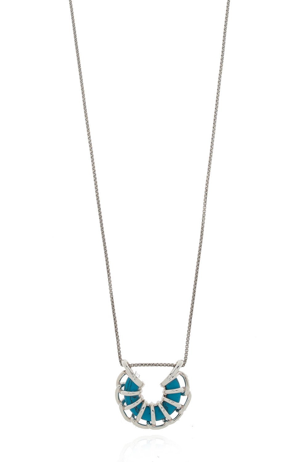 ネックレス・ペンダント BOTTEGA VENETA   Necklaces Women Silver Silver/Sky Bottega Veneta® Women's Rivet Necklace in Silver. Shop